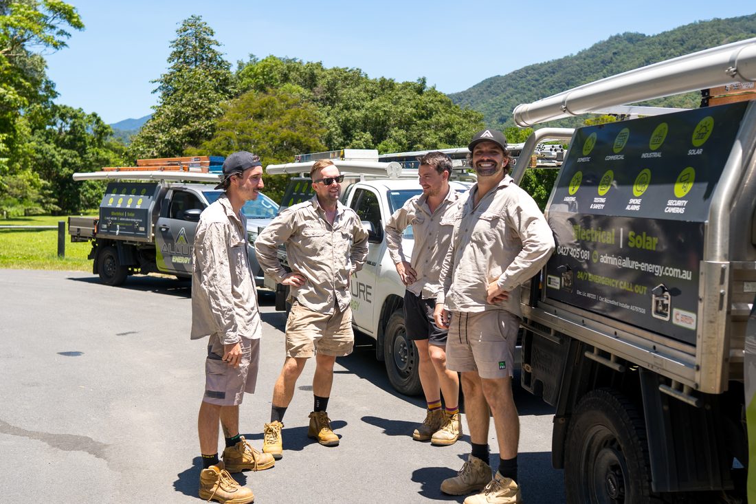The Allure team with their service truck