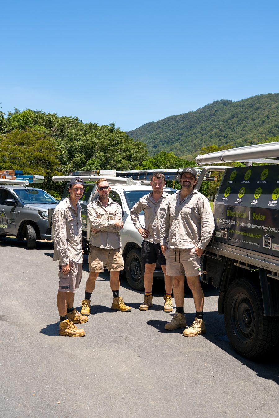 The Allure team at their service truck